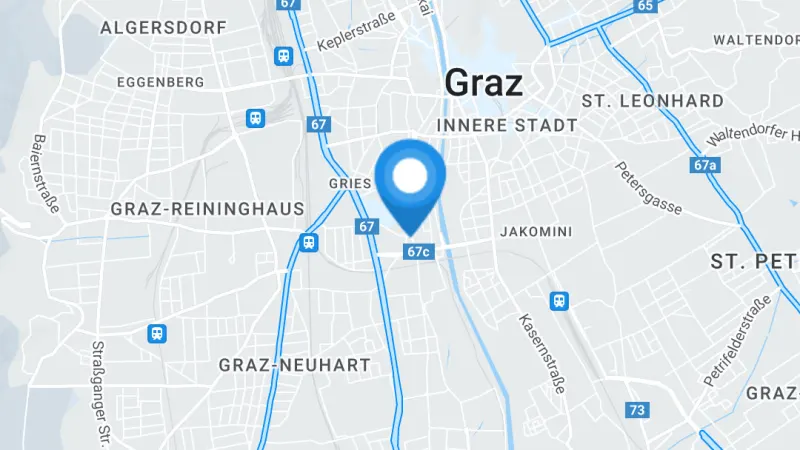 Karte: Selfstorage 8020 Graz, Herrgottwiesgasse