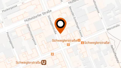 Karte: Selfstorage 1150 Wien, Schweglerstraße