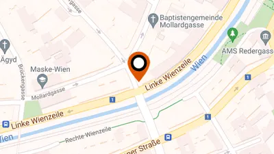 Karte: Selfstorage 1060 Wien, Linke Wienzeile